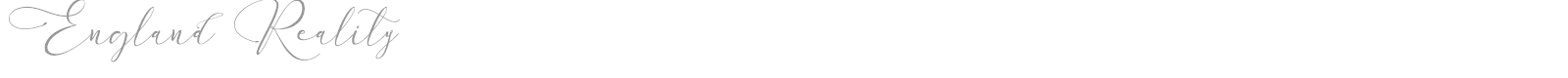 England Reality font preview
